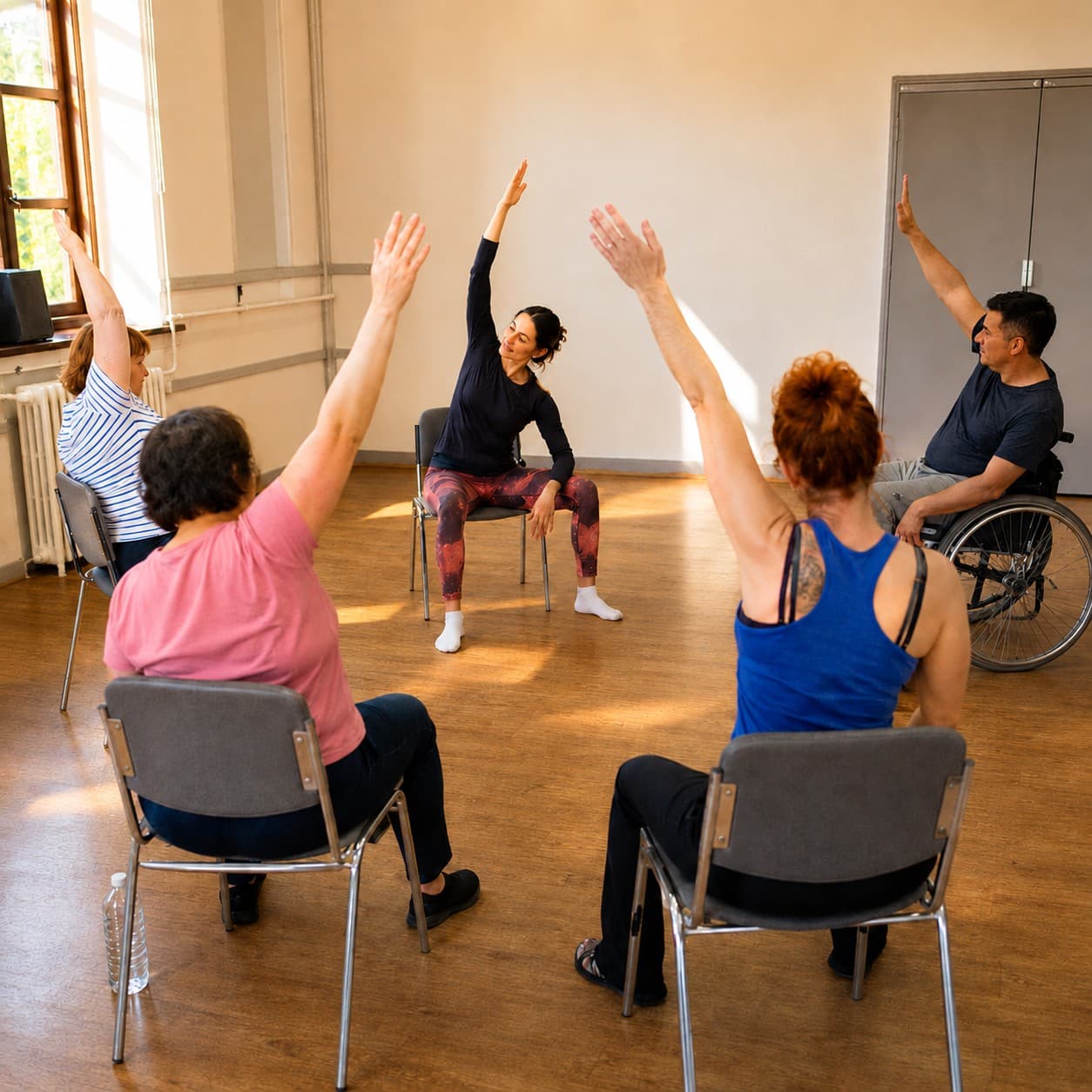 Yoga sur chaise